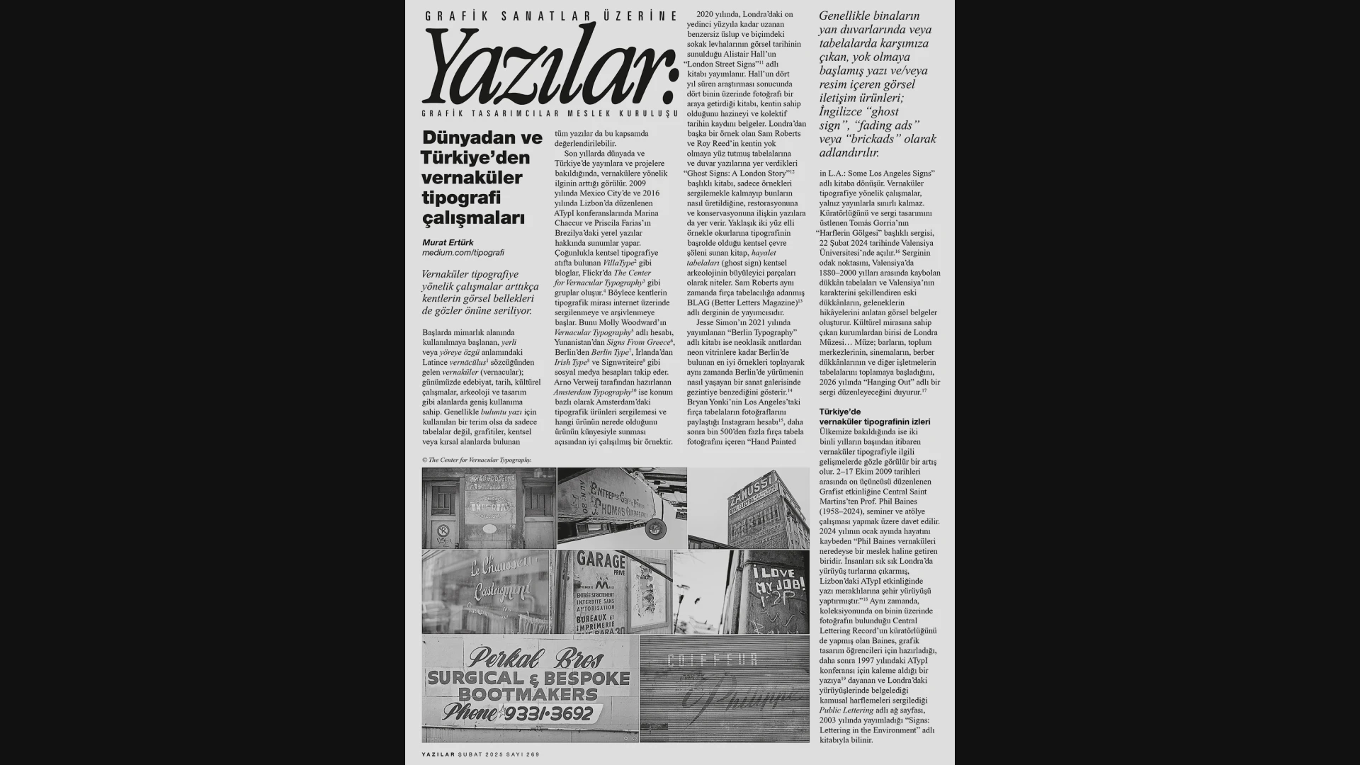 Vernacular typography in Türkiye article